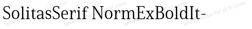 SolitasSerif NormExBoldIt字体转换